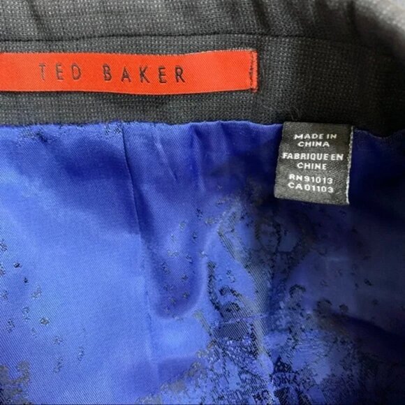 Ted Baker No Ordinary Joe Joey Grid Check Wool - Picture 5 of 8